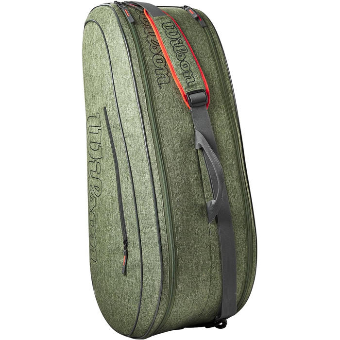 Сумка для тенісних ракеток Wilson Team Heather Green/Grey - професійна, для 6 ракеток