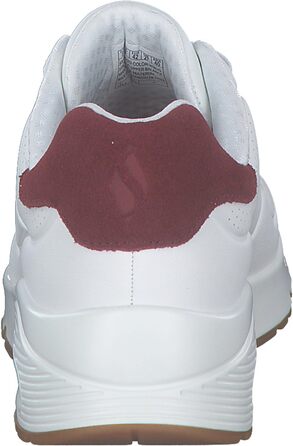 Чоловічі кросівки Skechers UNO Harry Kane AirSneaker, 43 EU, білий, Duraleather, замша Burgundy