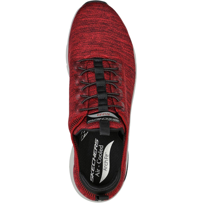 Кросівки Skechers Arch Fit Waveport для чоловіків (40 EU, червоно-чорні)