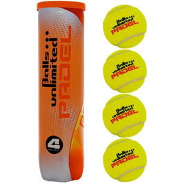 М'ячі для падел-тенісу Balls Unlimited - 4 шт. з Playnes Filz