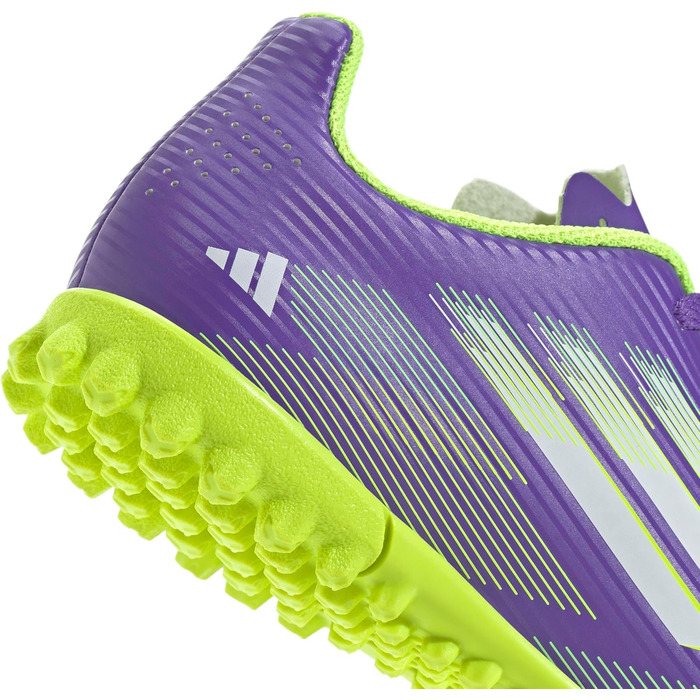 Дитячі футбольні бутси adidas F50 Club Turf для футболу, розмір 30 EU, Purple Rush/Cloud White/Lucid Lemon