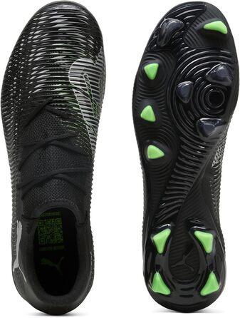 Футбольні бутси PUMA Future 8 Match Low Fg/Ag, 42 EU, Puma Black/Silver/Fluo Green