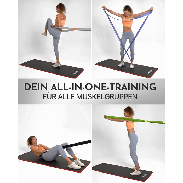 Стрічка для гімнастики NEOLYMP: екологічна, міцна, регульована – фітнес-стрічка, Powerband