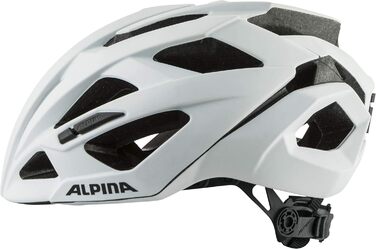 ALPINA VALPAROLA – велосипедний шолом для дорослих, білий матовий, 55-59 см, легкий, з антисептичними подушками, ударопоглинаючий, оптимальна вентиляція