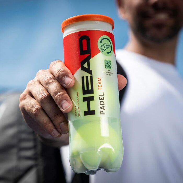 Набір тенісних м'ячів для падел-тенісу HEAD 3B Padel Team (3 шт.) - жовтий колір