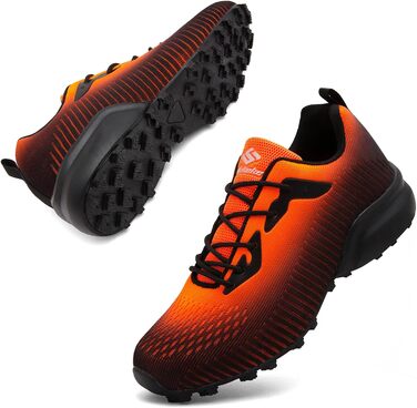 Чоловічі трейлраннінгові кросівки Trailrunning Herren Schwarz-Orange 45 EU: Легкі, дихаючі, для бігу та хайкінгу