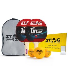Набір для настільного тенісу Stag Anywhere Everywhere: дерево, ITTF, для початківців, багатокольоровий