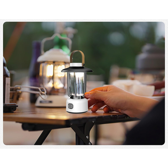 LED кемпінговий ліхтар AuRiver: портативна лампа з USB зарядкою, 3 режими світла, IPX3, для кемпінгу, намету, дому та надзвичайних ситуацій