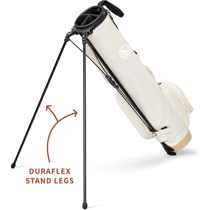 Гольф сумка Sunday Golf Loma XL: легка, з ременем та стійкою – для пітч-н-пут, Par 3 та Executive курсів