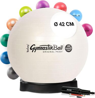 Гімнастичний м'яч Pezziball MAXAFE 42-75 см з підставкою та насосом