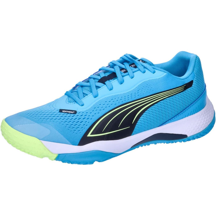 Кросівки PUMA Solarstrike III для залу: унісекс, розмір 42 EU, кольори Luminous Blue, Club Navy, Fizzy Apple