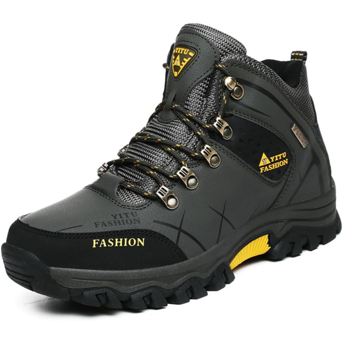 Чоловічі трекінгові черевики Littleplum, водонепроникні, дихаючі, з підкладкою, антиковзаюча підошва, високий верх, спортивні, зелені, 43 EU