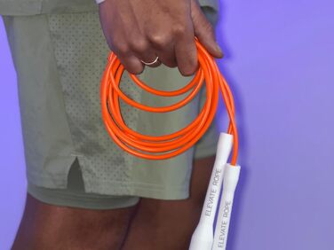 Скакалка Elevate Speed Rope MAX 5 мм, професійна, ПВХ з нейлоновим сердечником, 3 м, міцні ручки