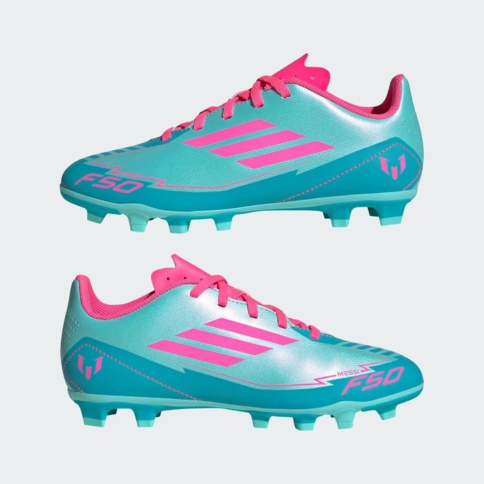 Футбольні бутси adidas F50 Club Messi для унісекс, гнучке поле, розмір 36 2/3 EU