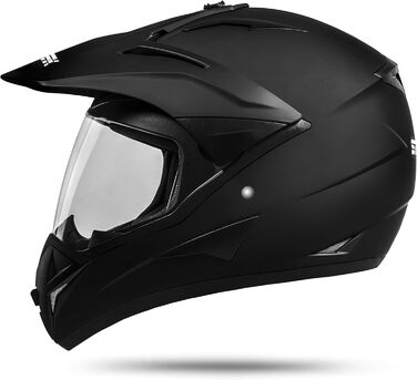Мотошолом Enduro ATO Moto 801 GS War Matt з візором, ECE 22.05, розмір XL (61 см)