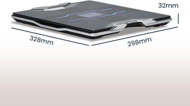Ваги-аналізатор складу тіла TANITA RD-953, Bluetooth, медична технологія, 10+ параметрів, чорні