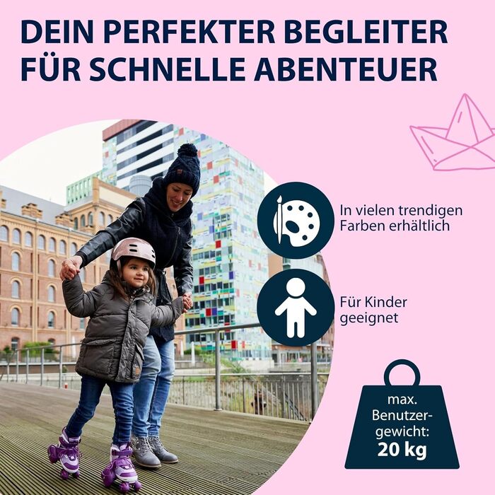 Дитячі ролики Hudora My First Quad - регульовані, для дівчаток, 30-33 розмір