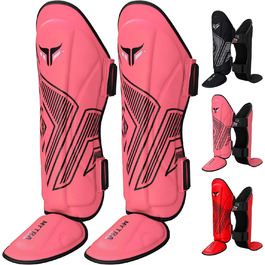 Захист для ніг Mytra Fusion, Наколінник для боксу, ММА, Муай Тай, Марціальні мистецтва, Рожевий, S/M