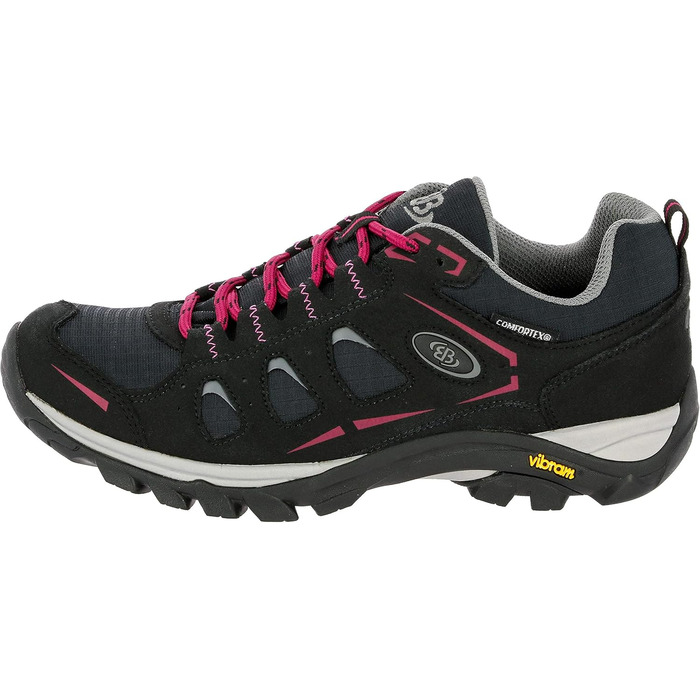 Жіночі трекінгові півчеревики Brütting Mount Frakes Low 38 EU, чорний/рожевий