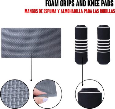 Набір для тренувань Calma Dragon 2 в 1: ролер для пресу та скакалка. Домашній фітнес-зал. Чорний колір