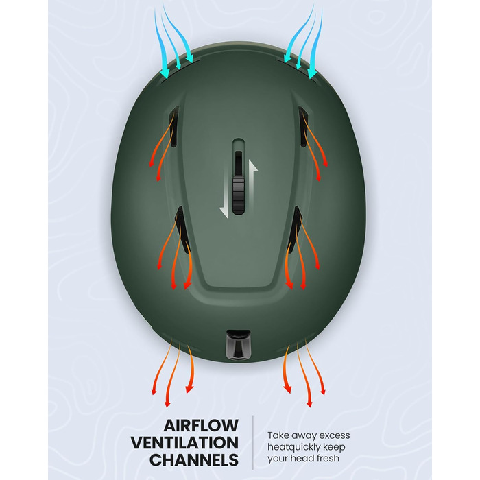 Шолом для сноуборду та лиж OutdoorMaster MIPS, вентиляція, полікарбонат, універсальний розмір, для чоловіків і жінок
