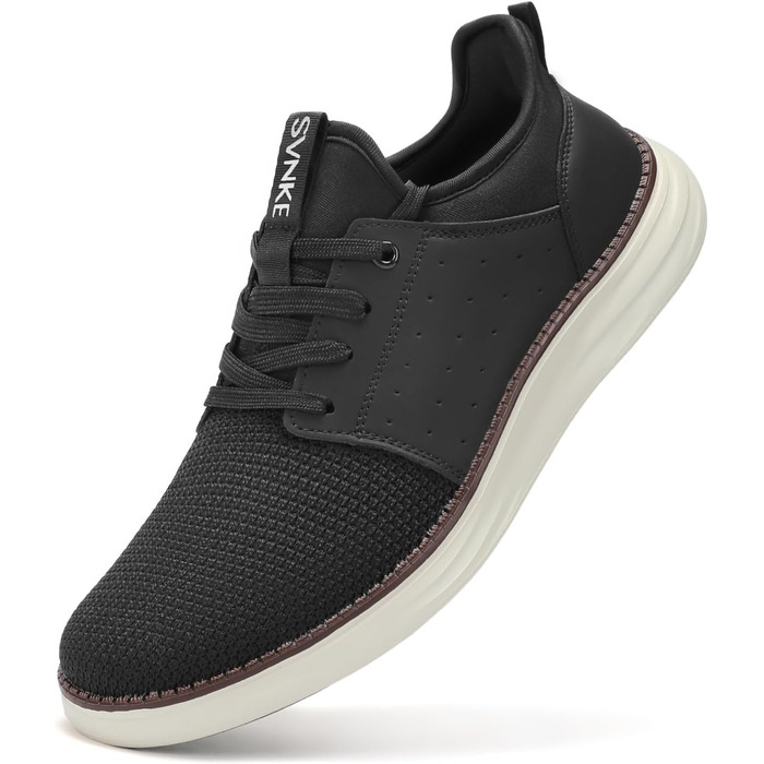 Чоловічі кросівки Slip-On, чорні, для ходьби та фітнесу, дихаючі, без шнурівки, для відпочинку та бізнесу (42.5 EU)