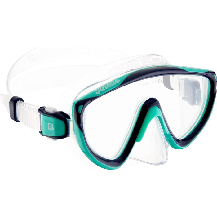 Набір для снорклінгу Cressi Tinetto Rocks Dry Set для дітей (S/M), аквамарин/блакитний