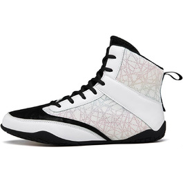 Жіночі кросівки для боротьби, дихаючі шорти-боксерки, черевики з антиковзаючою підошвою, стильні високі кросівки для фітнесу, чорні, 37 EU