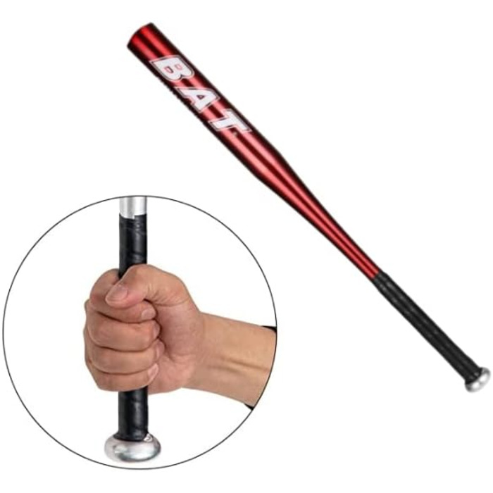 Алюмінієва біта для бейсболу 34 дюйми (86,4 см) багатоколірна, для дорослих та молоді, чоловіча/жіноча (червона)
