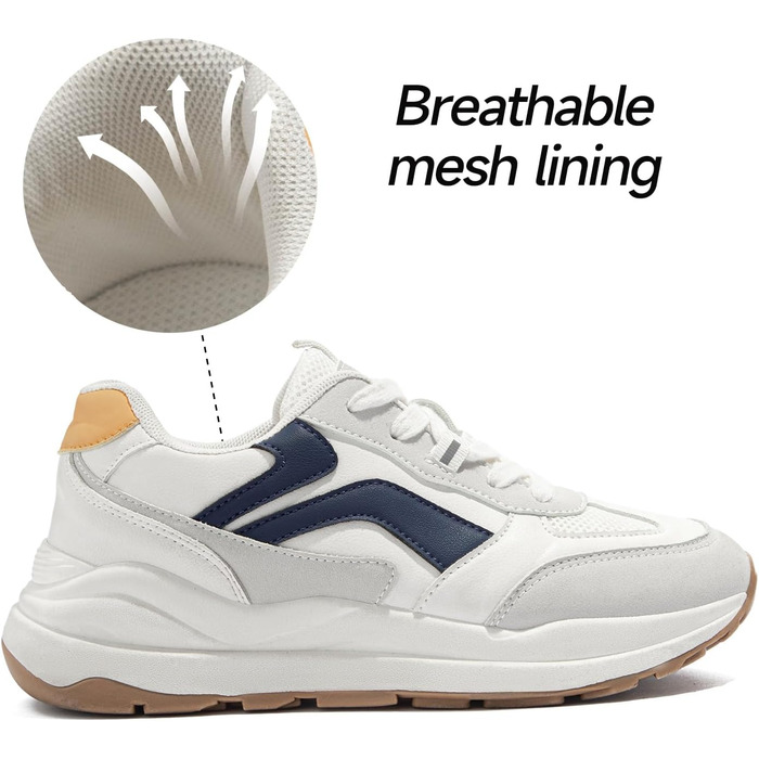 Жіночі трекінгові кросівки Tuopin Modische: дихаючі сітчасті кросівки на шнурівці, з антиковзкою підошвою, сірі та коричневі, розмір 37 EU