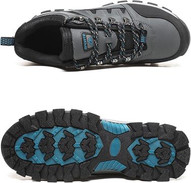 Туфлі для хайкінгу/трекінгу для чоловіків та жінок, легкі, низькі, спортивні, неслизькі, сірі, 41 EU