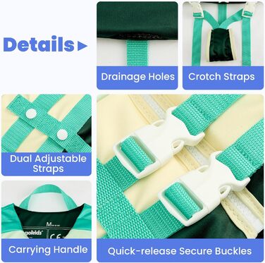 Дитяча жилетка для плавання Gogokids, рожева, для хлопчиків, 1-9 років