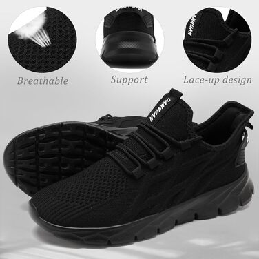 Жіночі кросівки ZGPWZWL: легкі літні кросівки для бігу та повсякденного носіння, білі (37 EU, чорний)