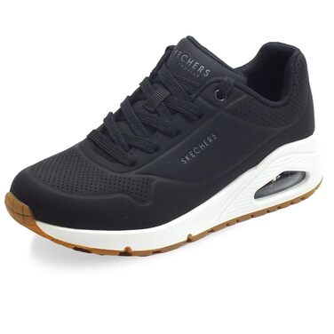 Жіночі кросівки Skechers Uno Stand on Air, чорний штучний замша (Durabuck), розмір 37.5 EU