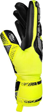 Воротарські рукавички Reusch Attrakt Freegel Silver Junior дитячі, для футболу, дихаючі, універсальні (жовто-срібно-чорні)