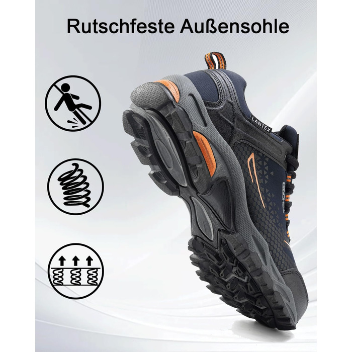 Туфлі для хайкінгу (піших прогулянок) чоловічі та жіночі, водонепроникні, легкі, трекінгові, для туризму, пішохідні, дихаючі, 38-46 EU (41 EU, Синій)