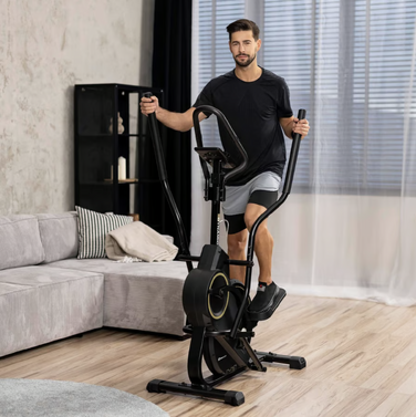 Орбітрек магнітний Hop-Sport HS-450B Dynamic чорно-золотистий
