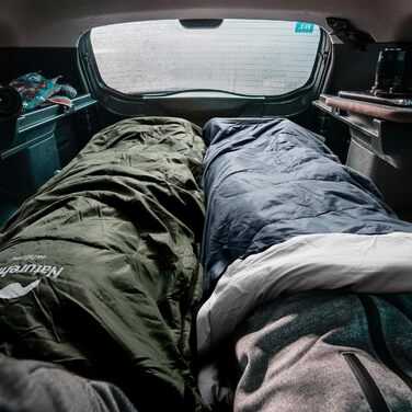 Сплячий мішок Naturehike з капюшоном, ковдровий спальник для кемпінгу, легкий та зручний, ідеальний для відпочинку на природі та подорожей, армійного кольору (7~11°C)