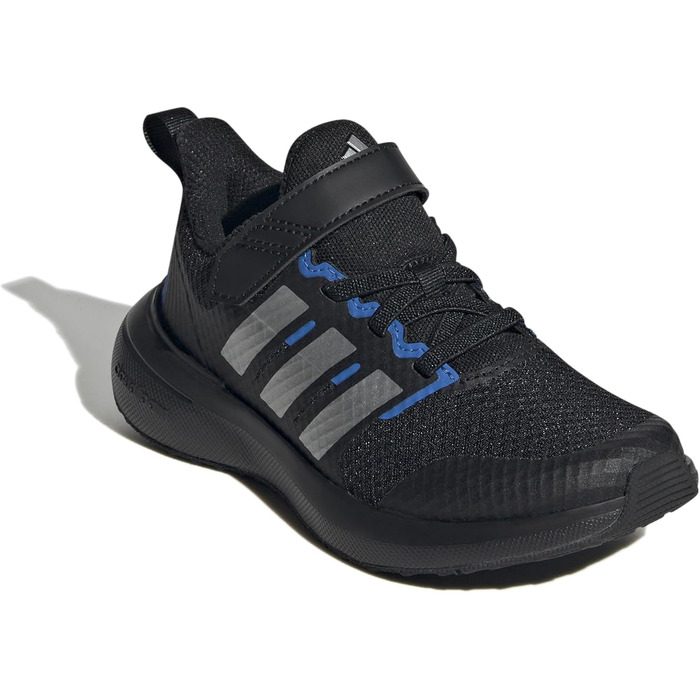 Дитячі кросівки adidas Fortarun 2.0 - чорний, сріблястий, royal blue (28.5 EU)