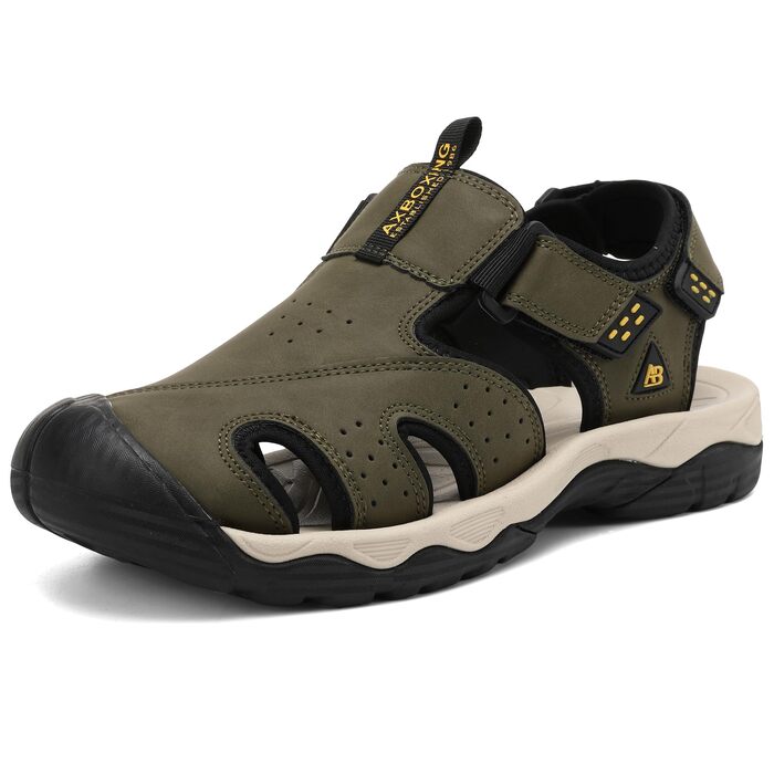 Чоловічі сандалі AX BOXING для трекінгу та спорту, зелені, розмір 44 EU