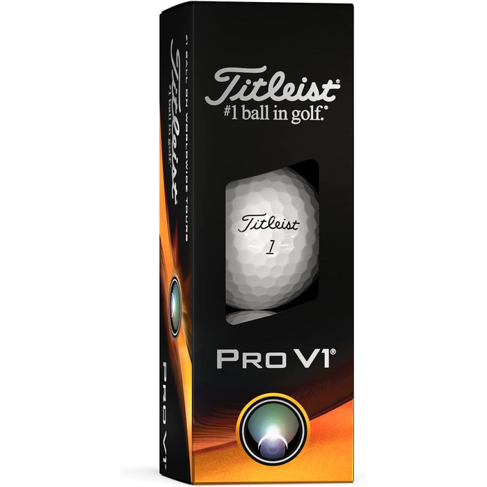 Гольф-м'ячі Titleist Pro V1, преміум клас, 12 шт.