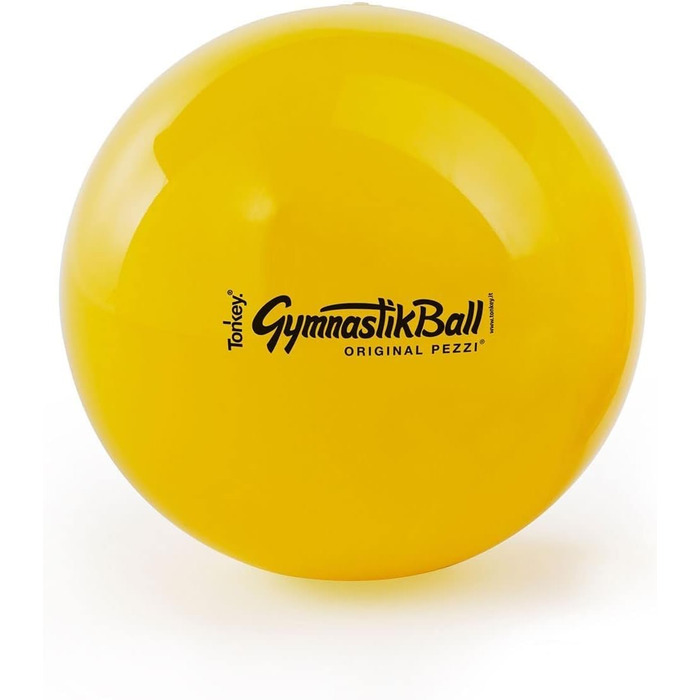 Гімнастичний м'яч PEZZI Original, 42-75 см, до 400 кг, жовтий, для фітнесу, реабілітації та офісу