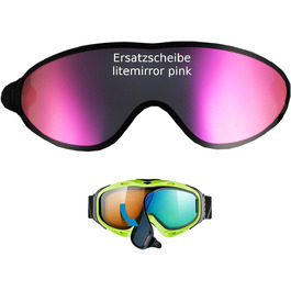 Змінне дзеркальне скло uvex Comanche Take Off ESS litemirror pink для лижної маски