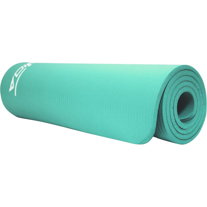 Килимок для йоги SportVida з нековзким покриттям, NBR, 180 x 60 x 1 см - для дому, з сумкою, фітнес-килимок, 2 розміри, 6 кольорів