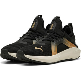 Жіночі кросівки PUMA Softride Enzo 5 Metallic для бігу та повсякденного носіння, 40 EU, Puma Black, Warm White, Puma Gold