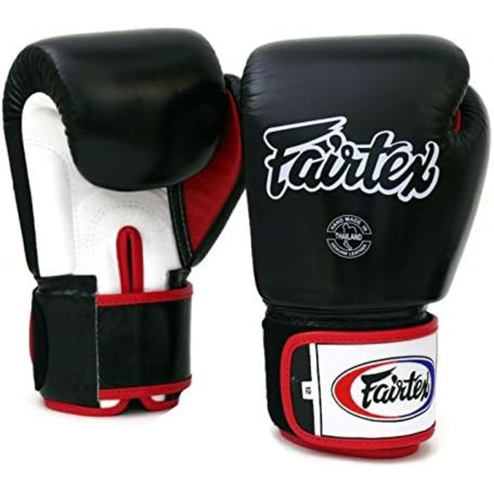 Боксерські рукавички Fairtex BGV1 чорні/білі/червоні