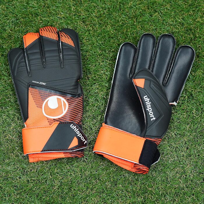 Воротарські рукавички Uhlsport Starter Resist+ для юніорів, унісекс, флуоресцентно-оранжеві/чорні/білі, футбольні