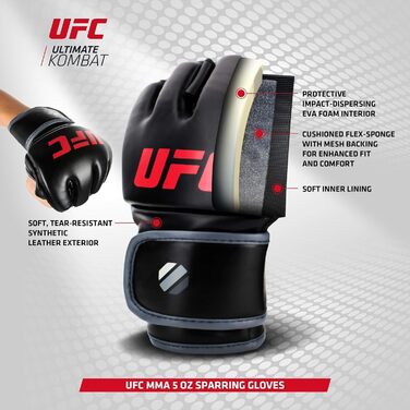 Чоловічі MMA рукавички UFC Contender 5oz для змішаних єдиноборств