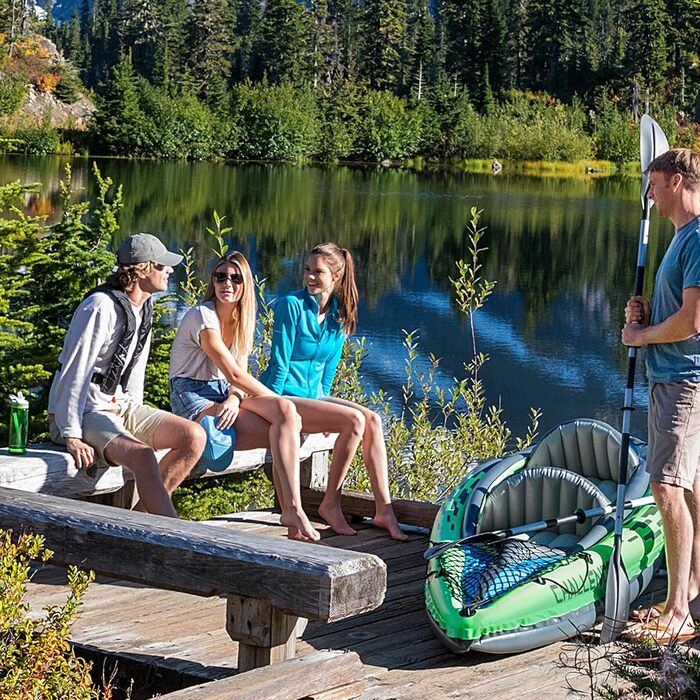 Надувне каное Intex Challenger K2 для 2 осіб - 351 x 76 x 38 см, 3-секційне