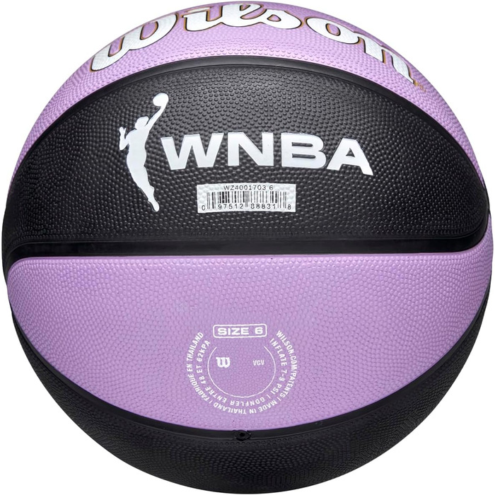 Баскетбольний м'яч Wilson WNBA Team Tribute Golden State Valkyries, офіційний жіночий м'яч, розмір 6